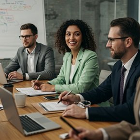 image of team members
