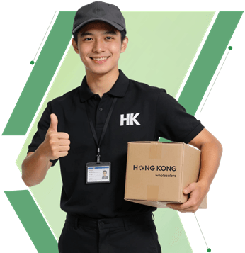 image of delivery boy holding box