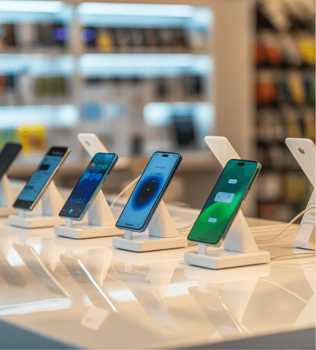 grading new mobile phone collection image