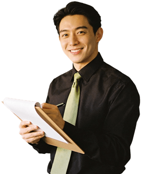 image of man taking notes