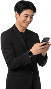 image of man using mobile
