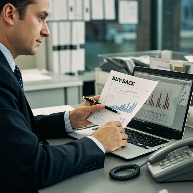 image of man with buyback letter
